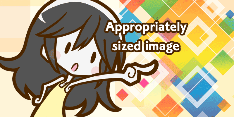 「適切なサイズの画像」対策としてimgタグのsizes属性をいじってみた